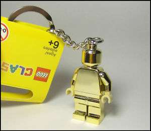 NEW☆ LEGO LMTD. EDITION Chrome Gold Minifig Key Chain  