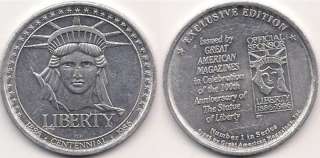 STATUE OF LIBERTY 100yrs token Great American Magazines  
