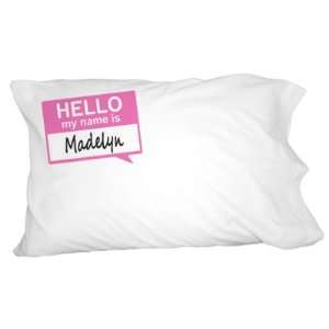  Madelyn Hello My Name Is Novelty Bedding Pillowcase Pillow 
