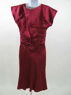 NWT JOHN GALLIANO Rouched Cap Sleeve Dress Sz 38 $2599  