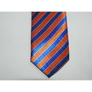  Denver Broncos colors skinny tie necktie blue orange white 