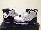 Toddlers Nike Air JORDAN SON OF MARS (TD) Size 3 10 White/Purple/Grey 