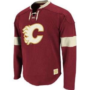  Calgary Flames Reebok Vintage NHL Retro Sport Jersey 