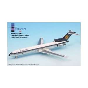   200 Boeing 727 200 Lufthansa Lubeck Model Plane Toys & Games