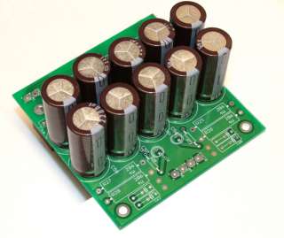 Dual Rail Linear Power Supply PCB with 10 Capacitors  