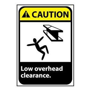 Caution Sign 14x10 Aluminum   Low Overhead Clearance  