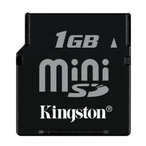  Kingston 1 GB Mini SecureDigital (miniSD) Memory Card 
