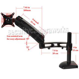 Flat Screen LCD LED Tilt Swivel Arm TV Monitor Desk Mount 15 17 19 20 
