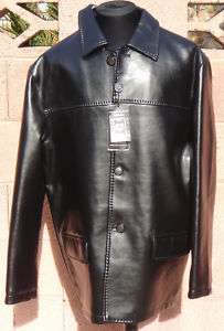 Emporio Italy Worldwide Faux Leather Like Jacket Coat  