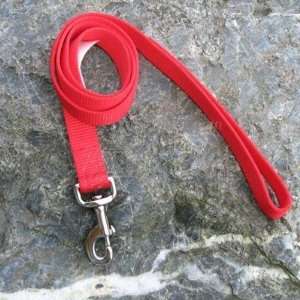  Nylon Dog Leash 1 inch x 6 foot Red
