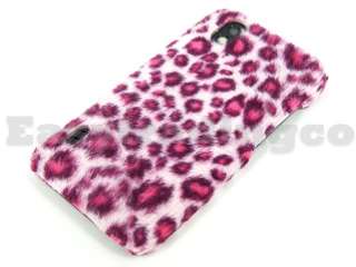 Pink Furry Leopard Back Cover Case for LG Optimus Black P970  