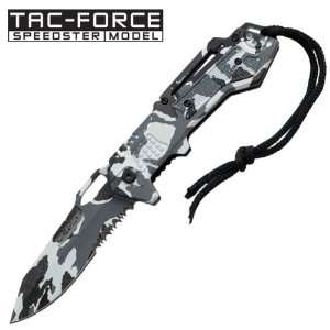  Interceptor Assisted Opening Tactical Folding Knife   Snow 