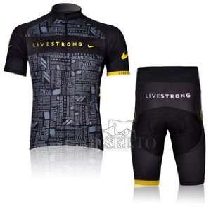 2012 Style LIVESTRONG cycling jersey Set short sleeved jersey 