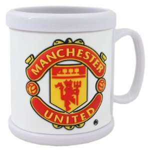  Manchester United FC. Plastic Mug   White Sports 
