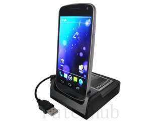 USB Sync Cradle Dock with Second Battery Charger For Samsung Galaxy 