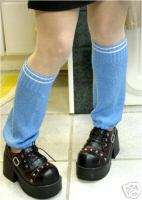 HOT STYLE Blue Knit Leg Warmers Kawaii Japan Blouson 14  