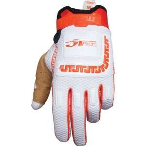  JT Racing USA Life Line White/Orange Large Gloves 