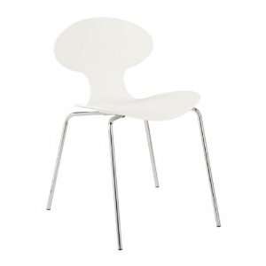 Eurostyle Beatrix Modern Dining Side Chair with Chrome 