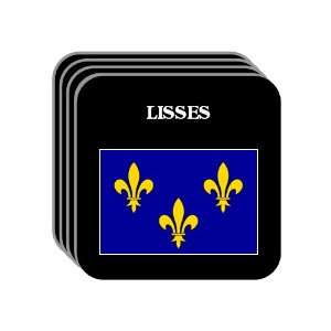  Ile de France   LISSES Set of 4 Mini Mousepad Coasters 