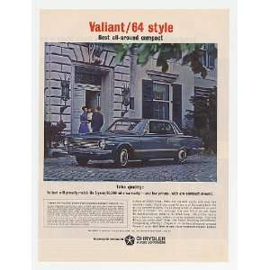  1964 Plymouth Valiant Best All Around Compact Print Ad 