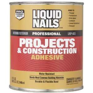   Nails LNP603 1 Quart Liquid Nails Projects and Construction Adhesive