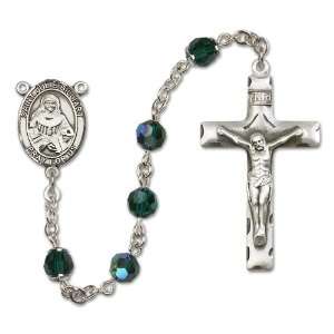  St. Julie Billiart Emerald Rosary Jewelry