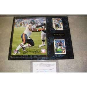  Julius Peppers Autographed Chicago Bears Wall Plaque w 