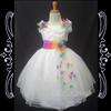 Flower Girls Princess Wedding Pageant Fancy Dress Clothe NEW White 2,3 