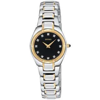 New Seiko Womens SUJF30 Diamond Two Tone Watch  