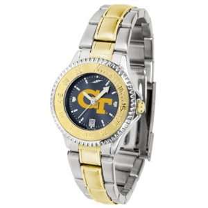 Georgia Tech Yellow Jackets Competitor AnoChrome Ladies Watch with Two 
