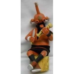  Mud Head With Doll Kachina 8 Inch Signed Toys & Games