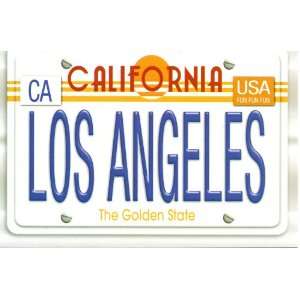 508 SOUTHERN CALIFORNIA LOS ANGELES LICENSE PLATE POSTCARD   BRAND 