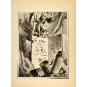   Fabric Moliere Playwright Libis   Original Lithograph