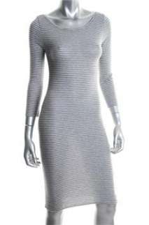 BCBG Maxazria NEW Kiara Gray Casual Dress Stretch Sale XS  