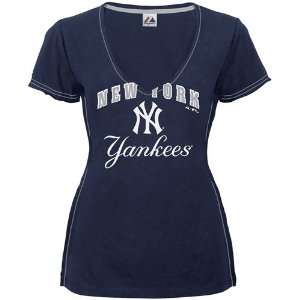  New York Yankees Ladies Navy Blue Ex Boyfriend Premium 