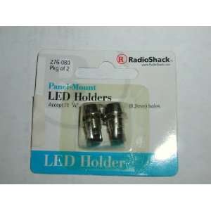   LED HOLDERS ACCEPT T1 3/4, 5mm LEDS FIT 21/64 (8.2mm) HOLES LED