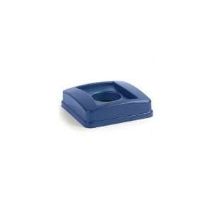   Can Recycle Lid, Fits 343523REC, Polyethylene, Blue