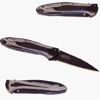 Kershaw OCC Leek Knife with 6061 T6 Anodized Black Aluminum Handle and 
