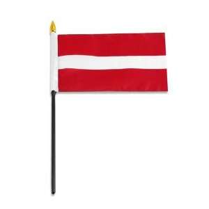  Latvia Flag 4 x 6 inch Patio, Lawn & Garden