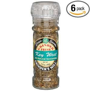 Dean Jacobs Key West Seasoning, 1.4 Ounce Grinder Jars (Pack of 6)