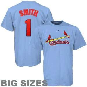  MLB Majestic St. Louis Cardinals #1 Ozzie Smith Light Blue 