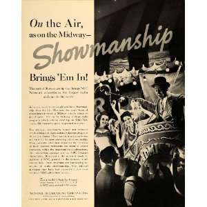  1935 Ad National Broadcasting Radio Showmanship Em In 