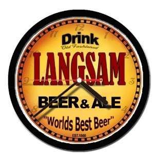  LANGSAM beer and ale cerveza wall clock 