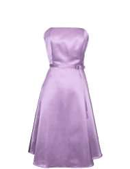   Long Satin Bandage Gown Bridesmaid Dress Prom Formal Crystal Pin