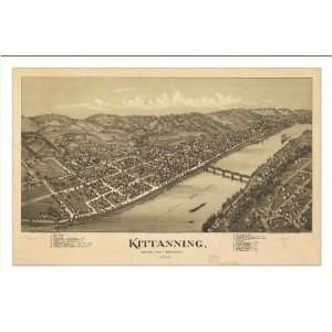  Historic Kittanning, Pennsylvania, c. 1896 (M) Panoramic 