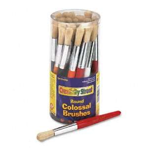   Brushes, Colored Wood Handles, 30 per Container