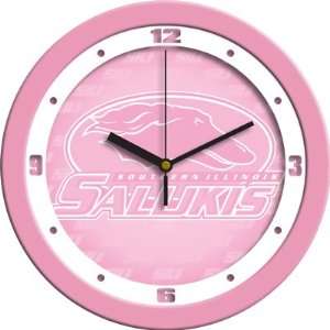  Southern Illinois Salukis Pink 12 Wall Clock Sports 