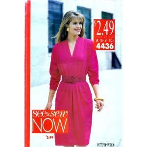  See & Sew 4436 Sewing Pattern Womens Loose Fitting Dress 
