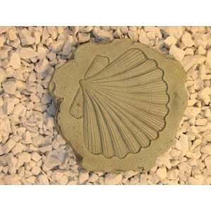  SHELL STEPPING STONE 13 Stepstone CEMENT Antique GRAY 