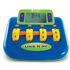   Lock It In Math Skills Game By Learning Resources Electronics